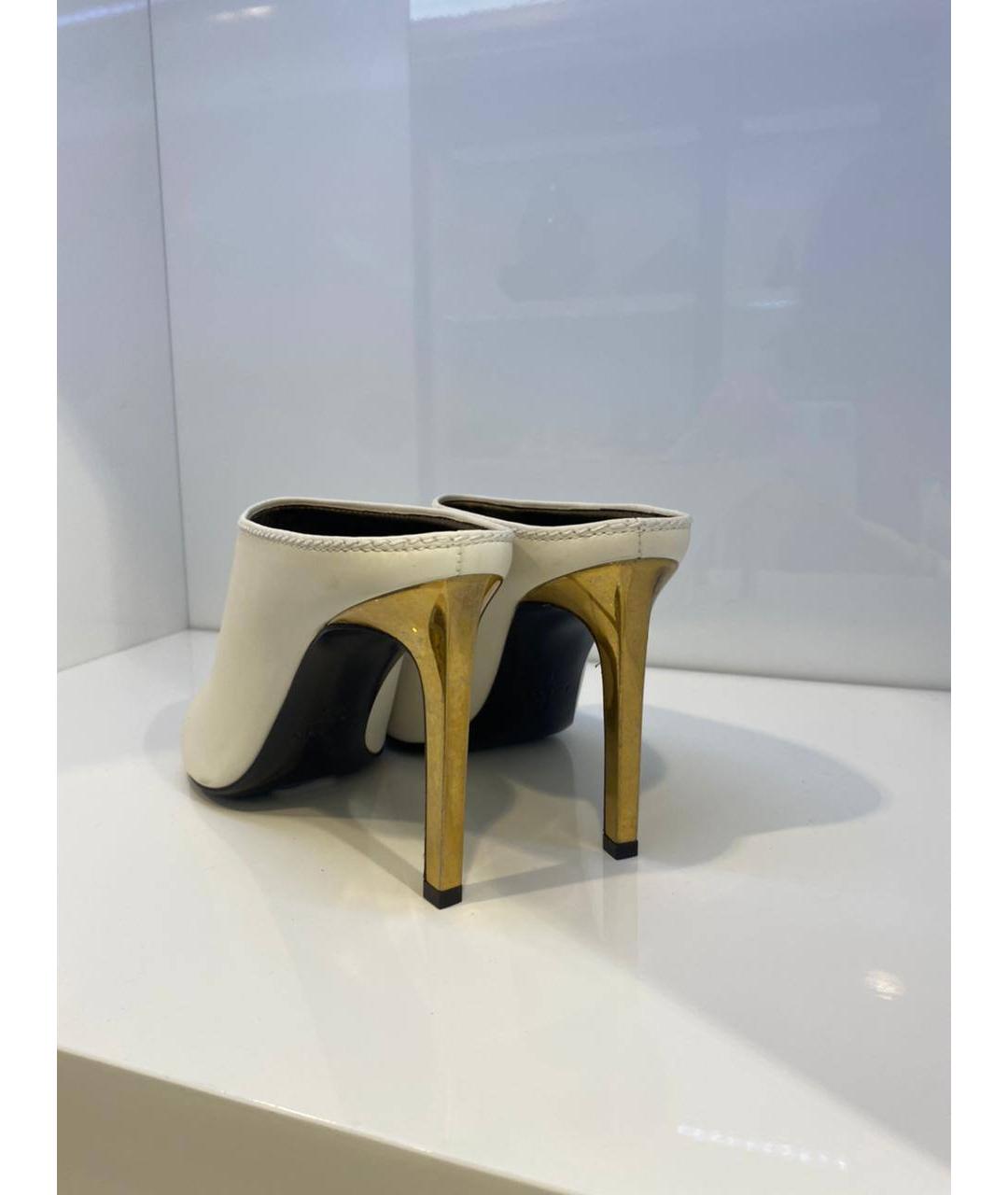 LANVIN Белые кожаные туфли, фото 3