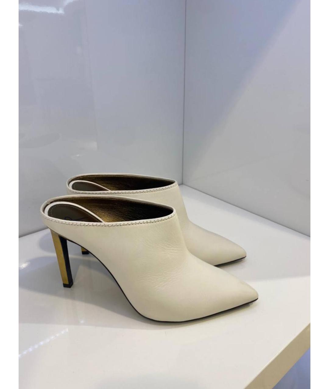 LANVIN Белые кожаные туфли, фото 4