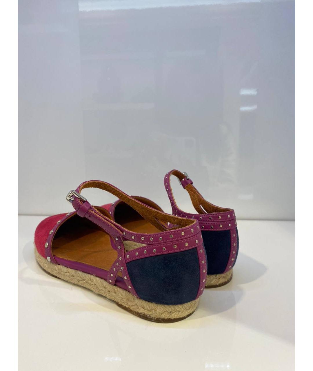 LANVIN Красные замшевые эспадрильи, фото 3