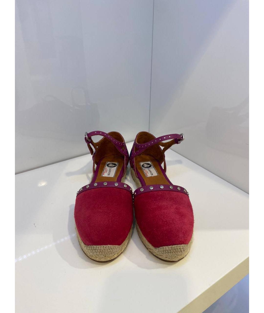 LANVIN Красные замшевые эспадрильи, фото 2