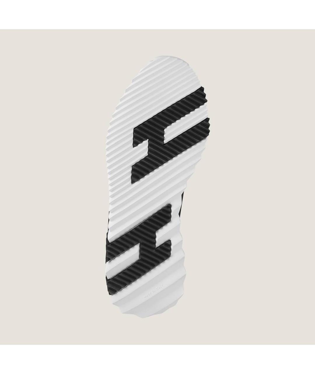 HERMES Черные текстильные кроссовки, фото 5