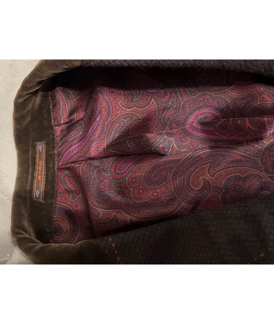 ETRO Коричневое кашемировое пальто, фото 3