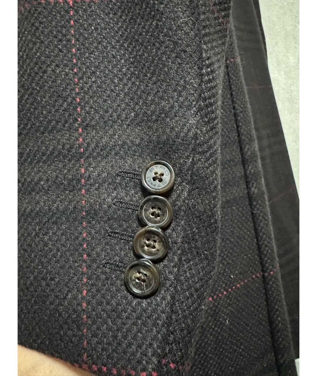 ETRO Коричневое кашемировое пальто, фото 6