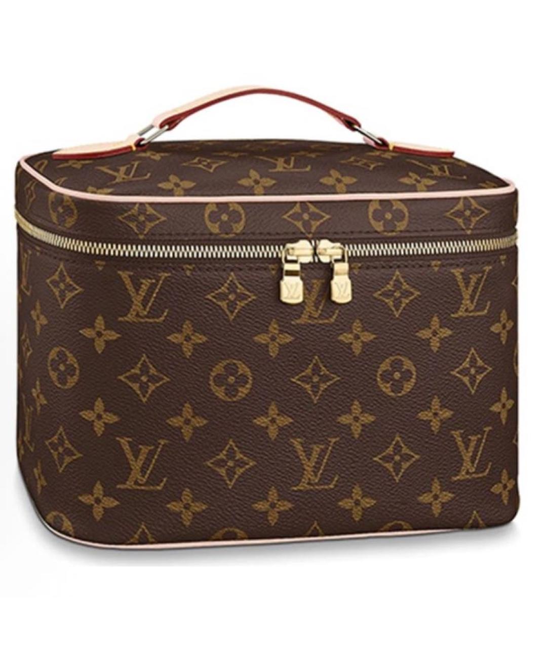 LOUIS VUITTON Коричневая косметичка, фото 5