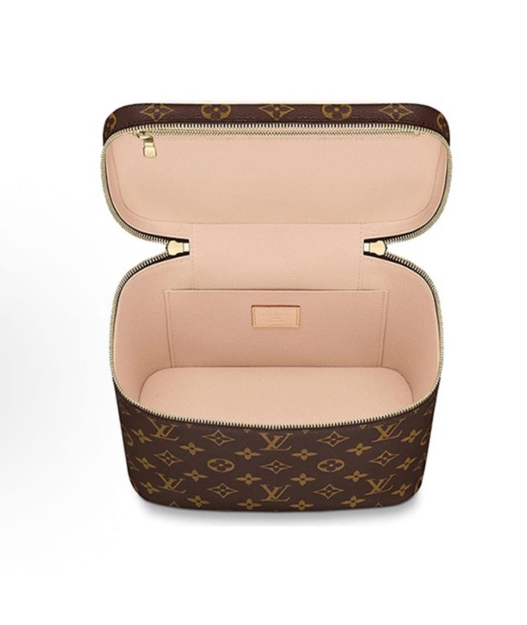 LOUIS VUITTON Коричневая косметичка, фото 4