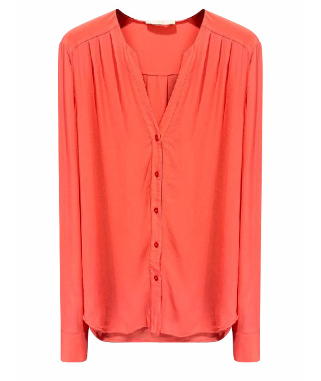 HUGO BOSS Коралловая шелковая блузы, фото 1