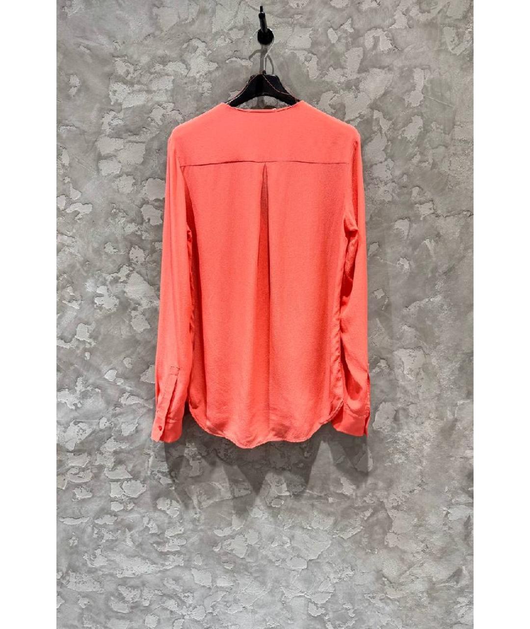 HUGO BOSS Коралловая шелковая блузы, фото 8
