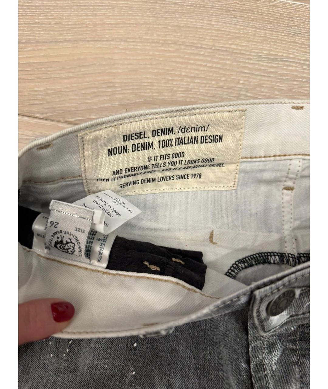 DIESEL Антрацитовые деним детские джинсы, фото 5