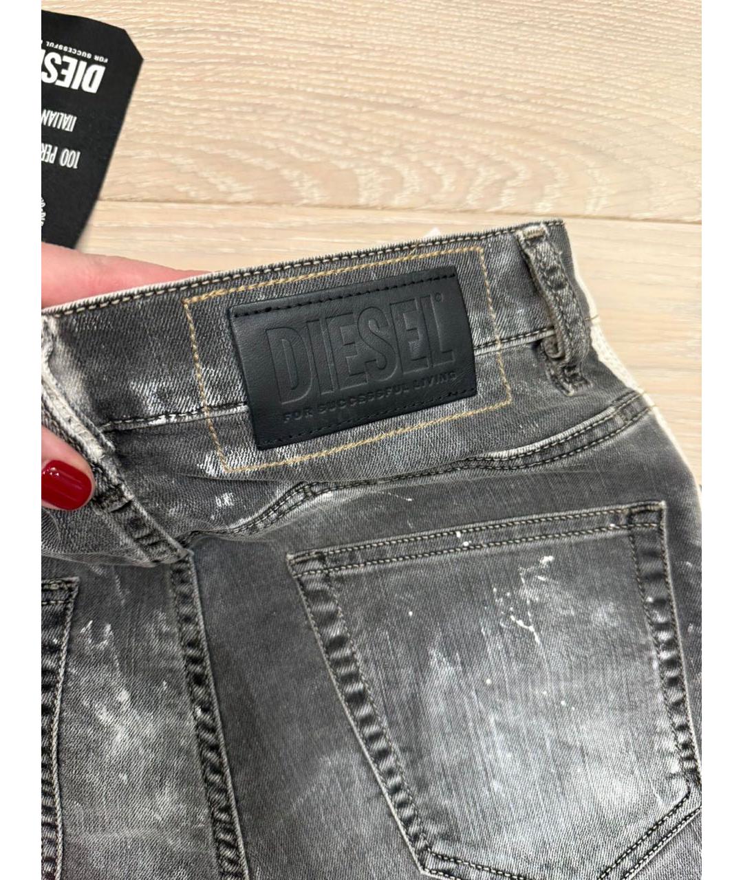 DIESEL Антрацитовые деним детские джинсы, фото 2