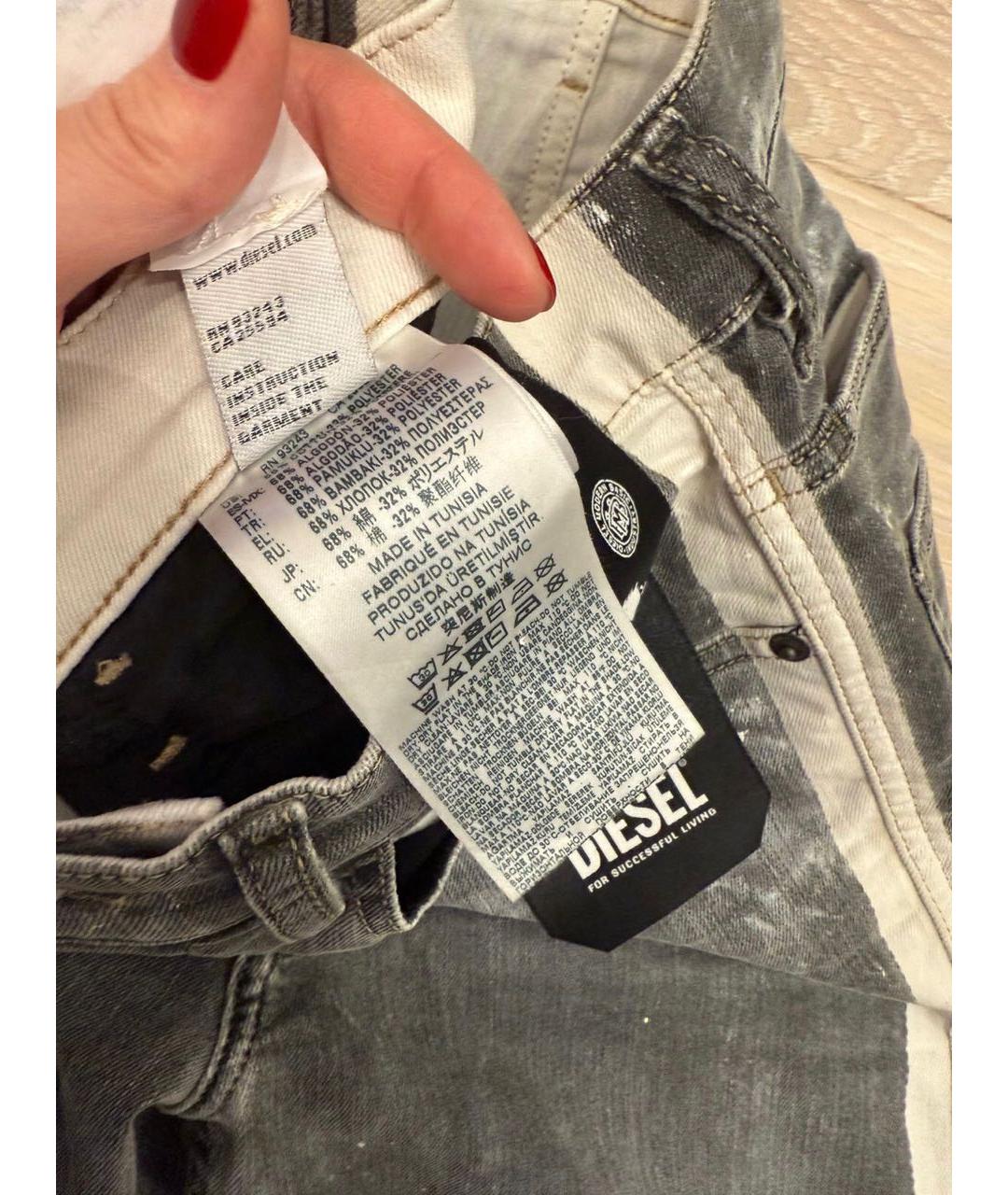 DIESEL Антрацитовые деним детские джинсы, фото 7