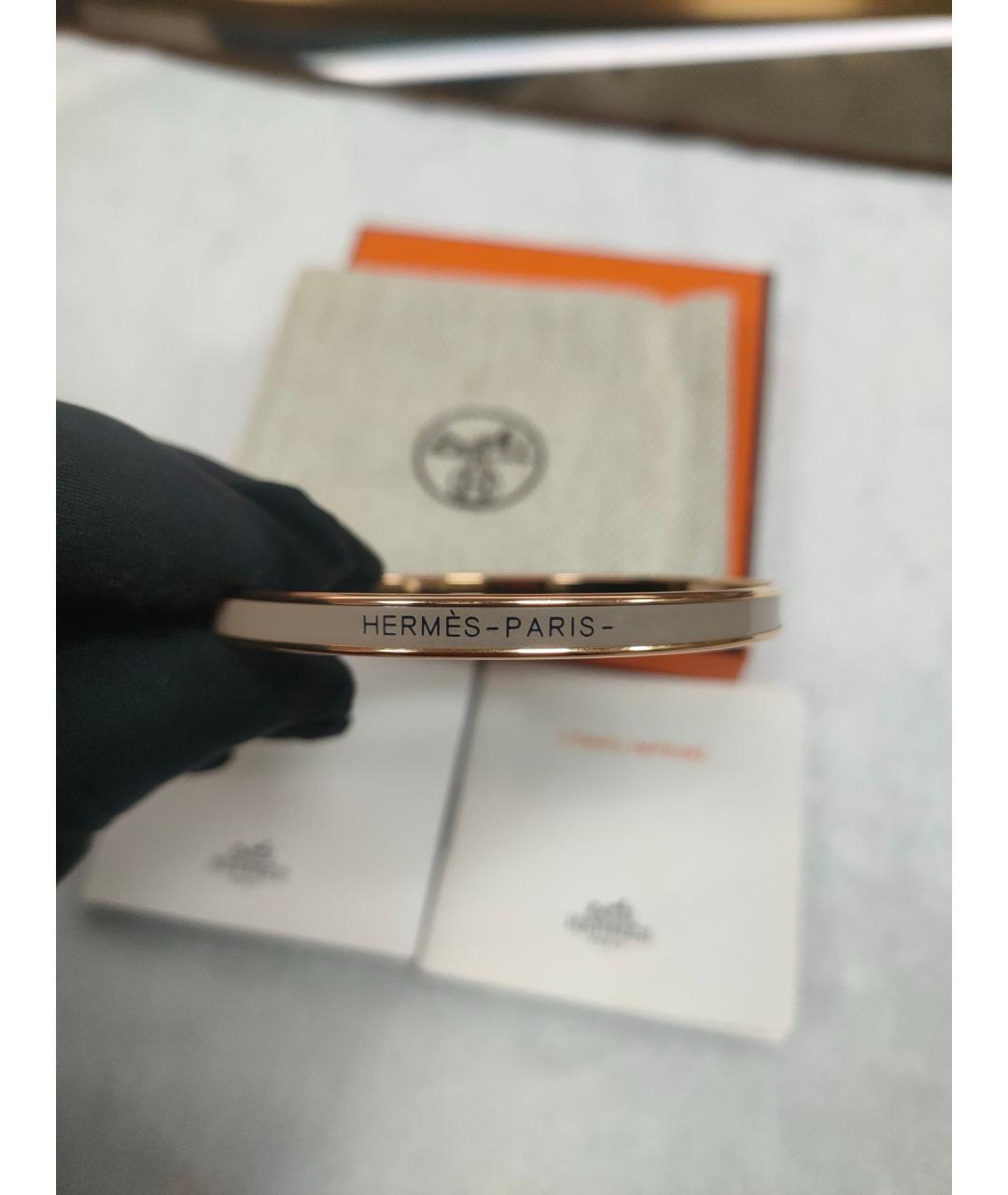 HERMES Золотой браслет из розового золота, фото 2