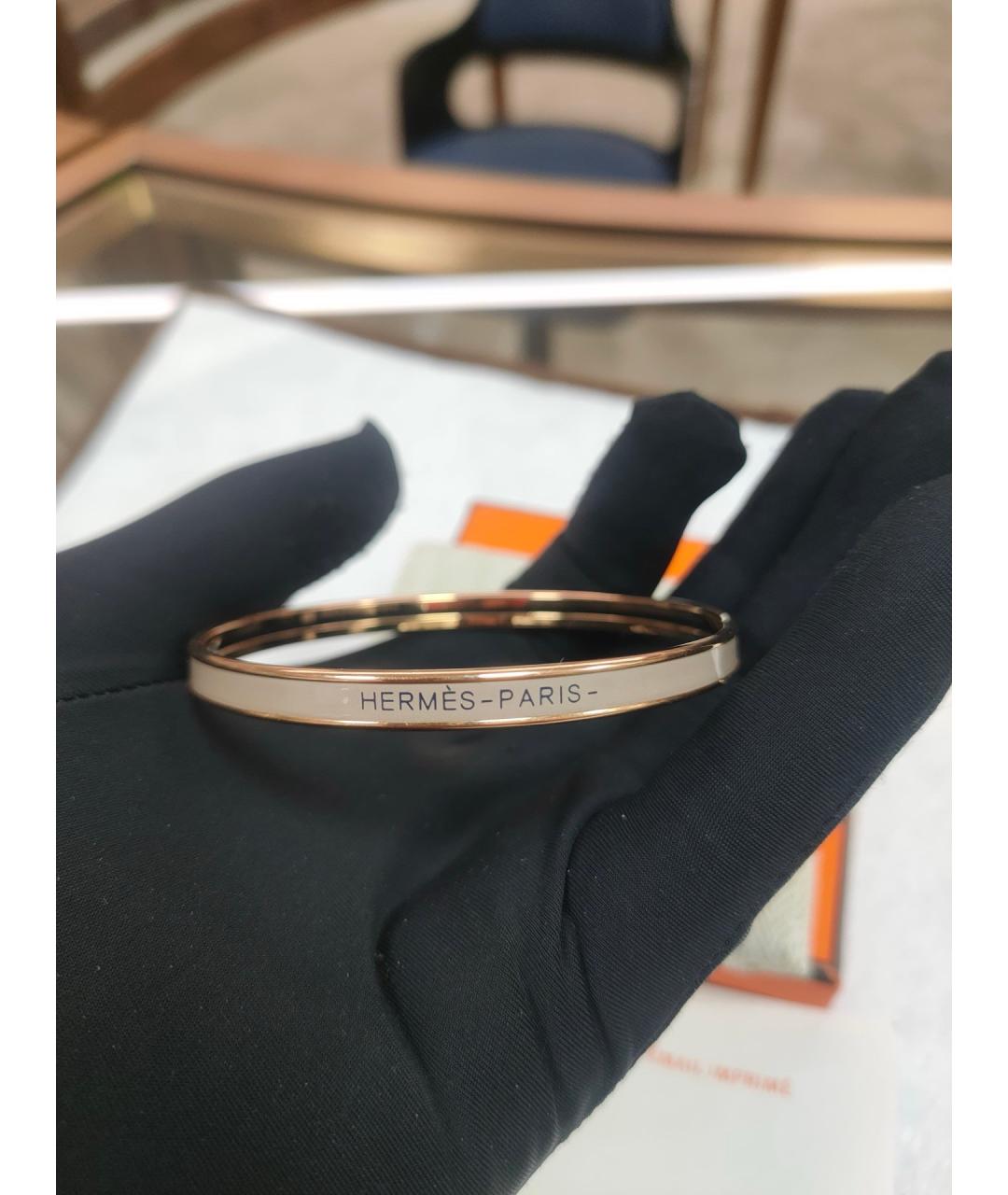 HERMES Золотой браслет из розового золота, фото 3