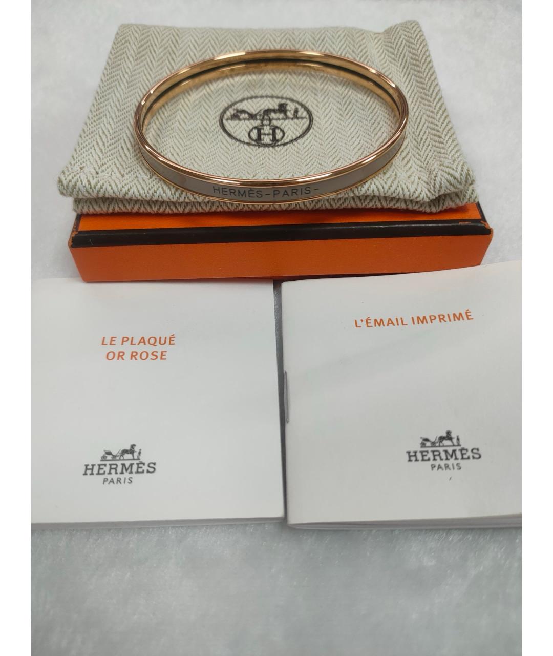 HERMES Золотой браслет из розового золота, фото 6