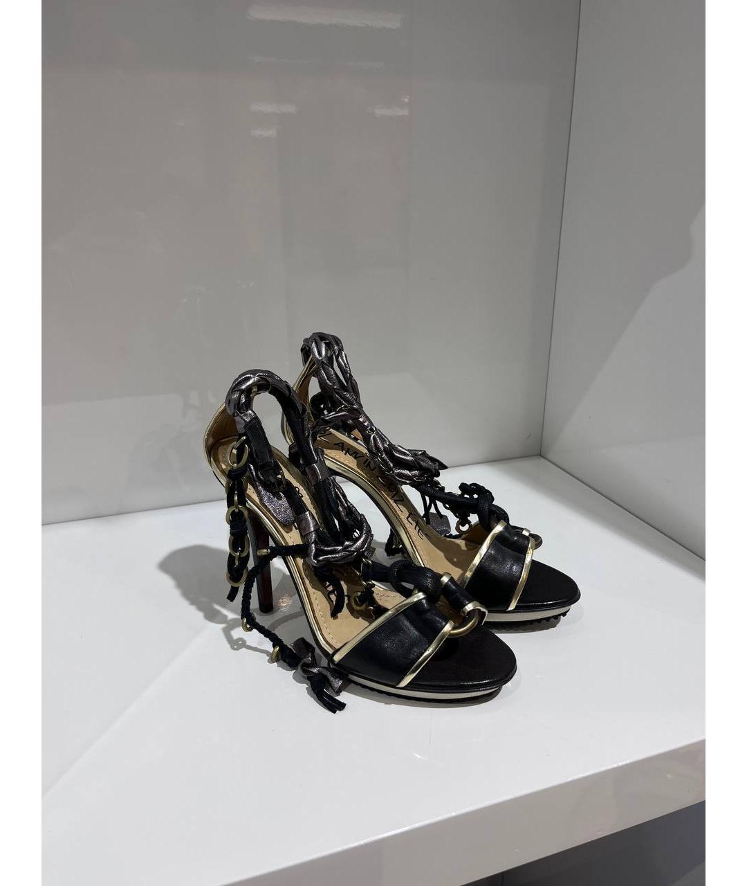 LANVIN Мульти кожаные босоножки, фото 4