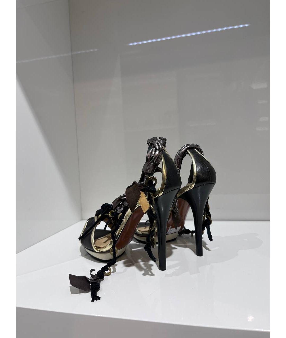 LANVIN Мульти кожаные босоножки, фото 3