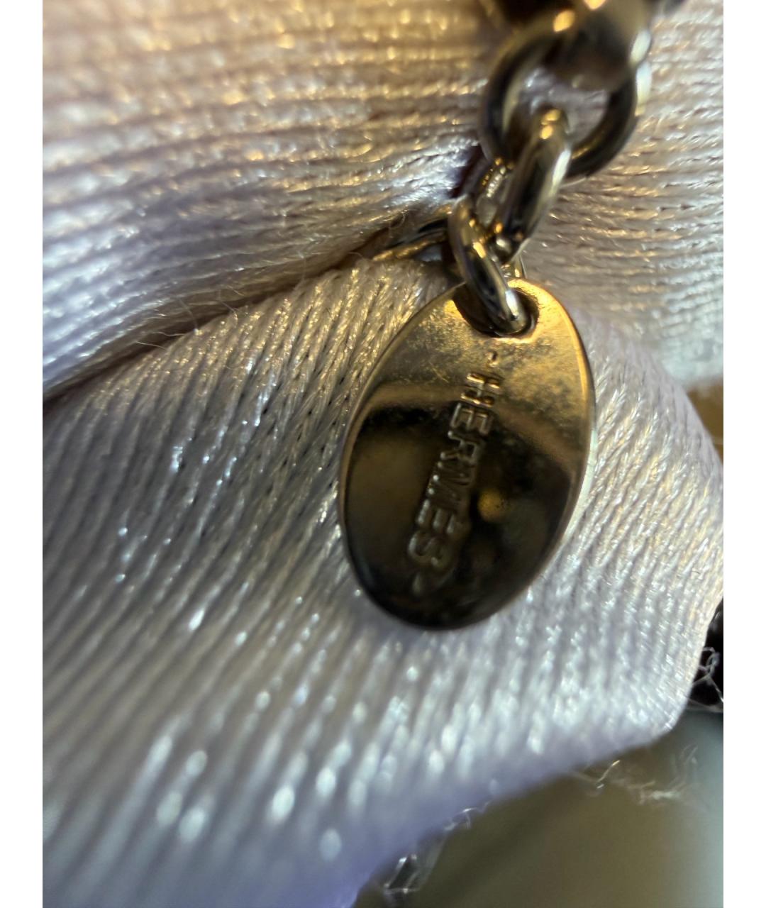 HERMES Серебряное металлическое колье, фото 6