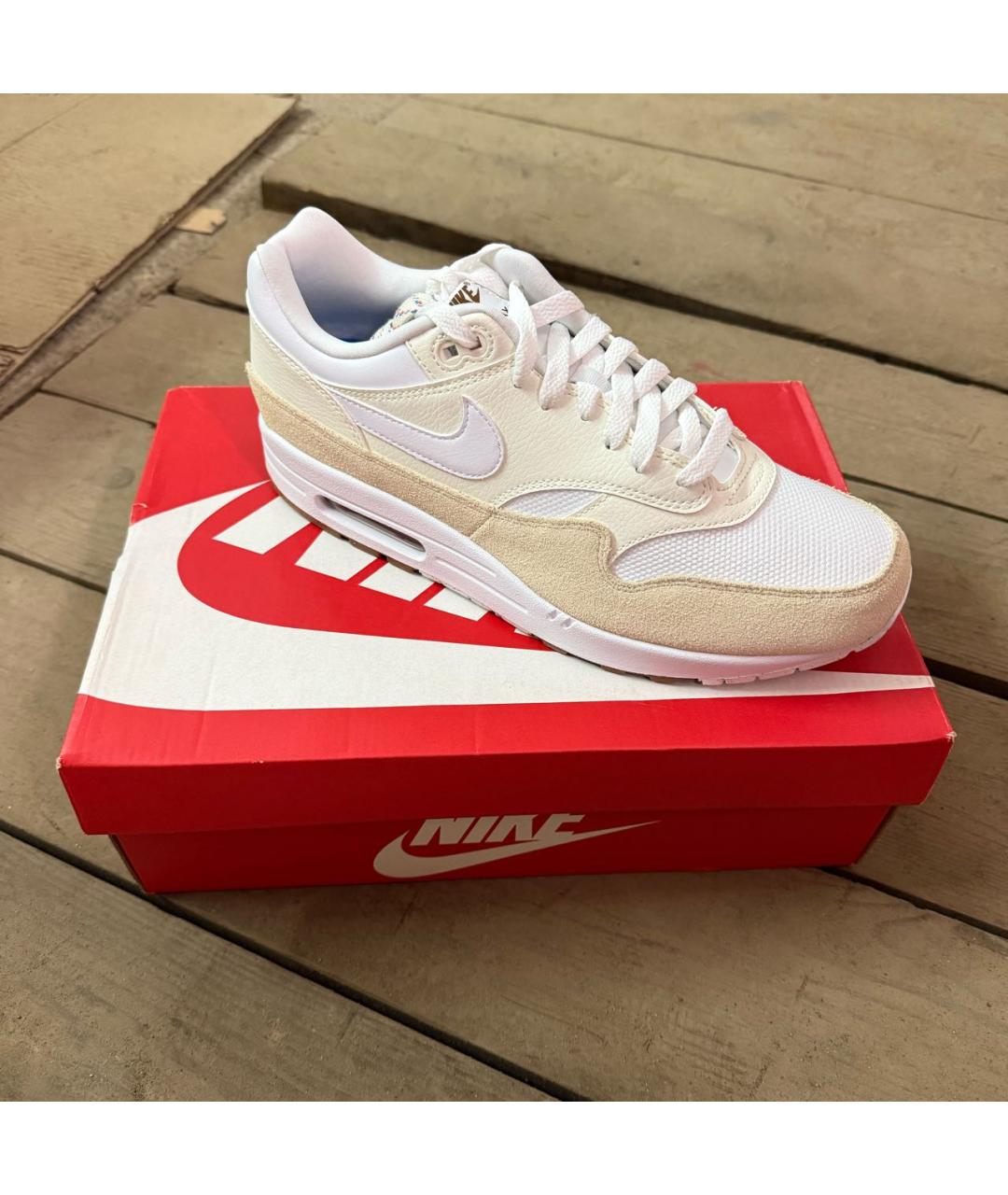 NIKE Бежевые замшевые низкие кроссовки / кеды, фото 2