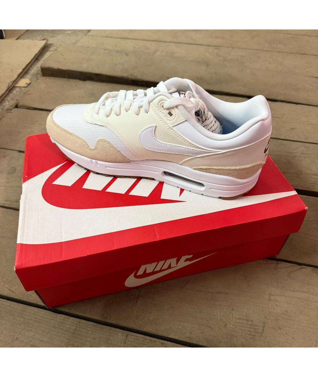 NIKE Бежевые замшевые низкие кроссовки / кеды, фото 5