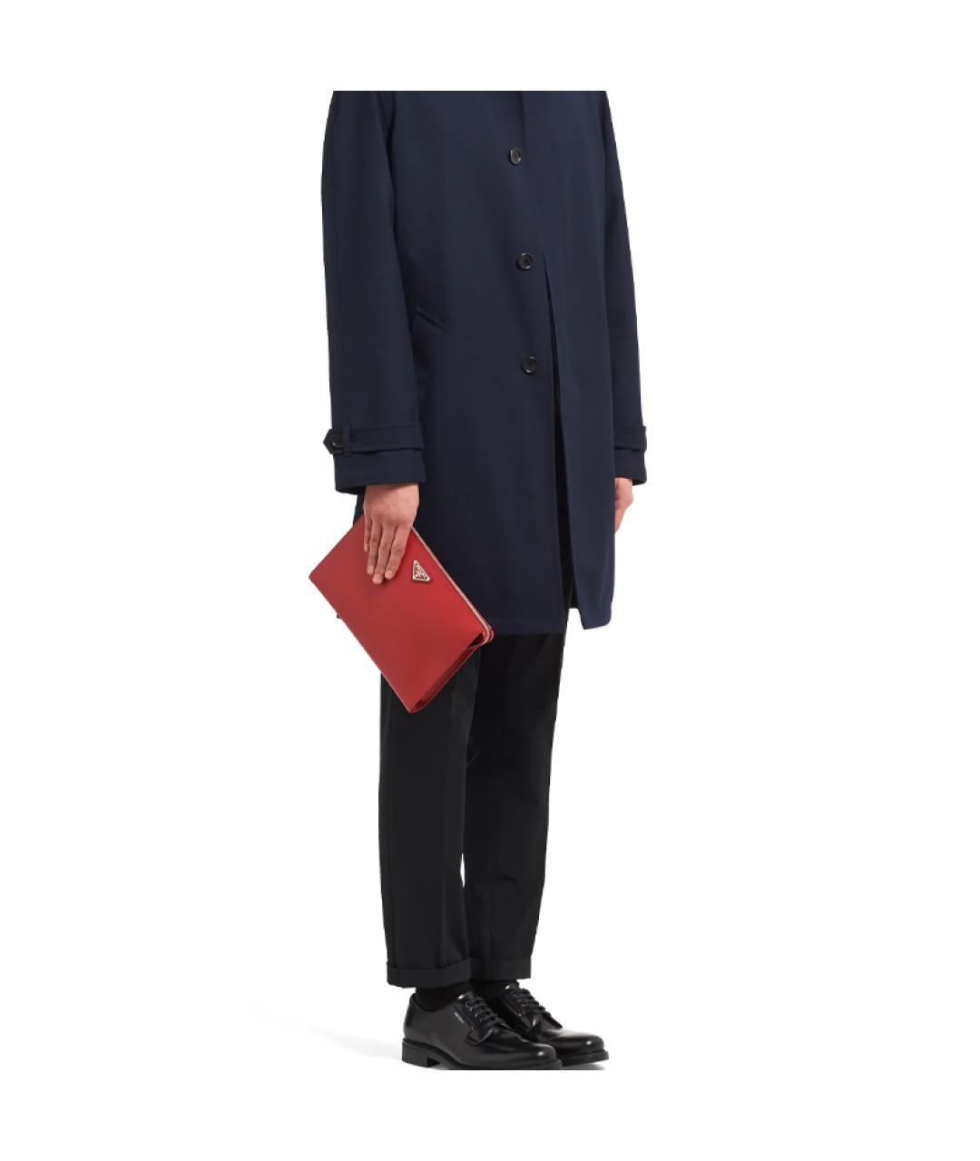 PRADA Красная кожаная папка для документов, фото 4