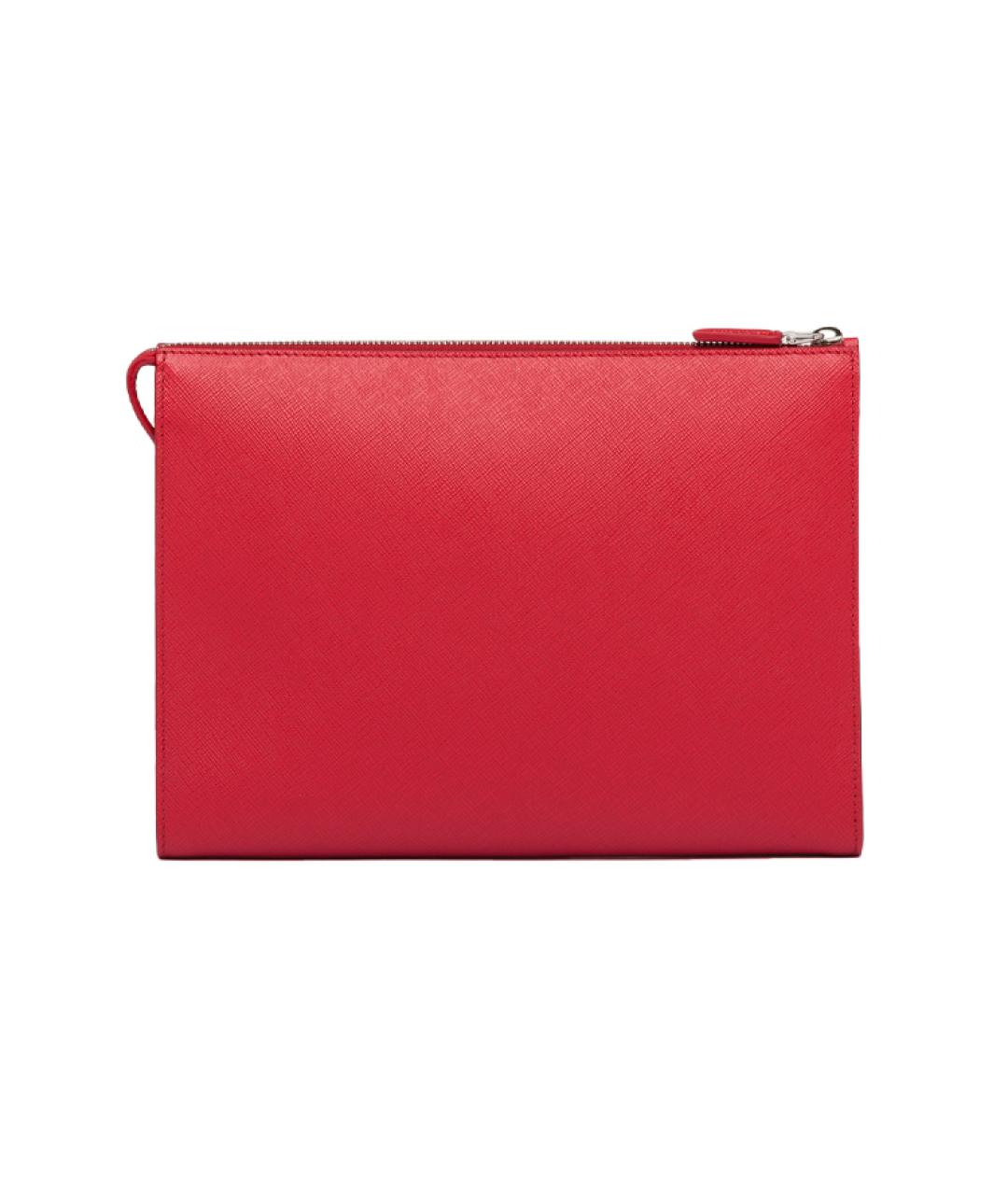 PRADA Красная кожаная папка для документов, фото 3