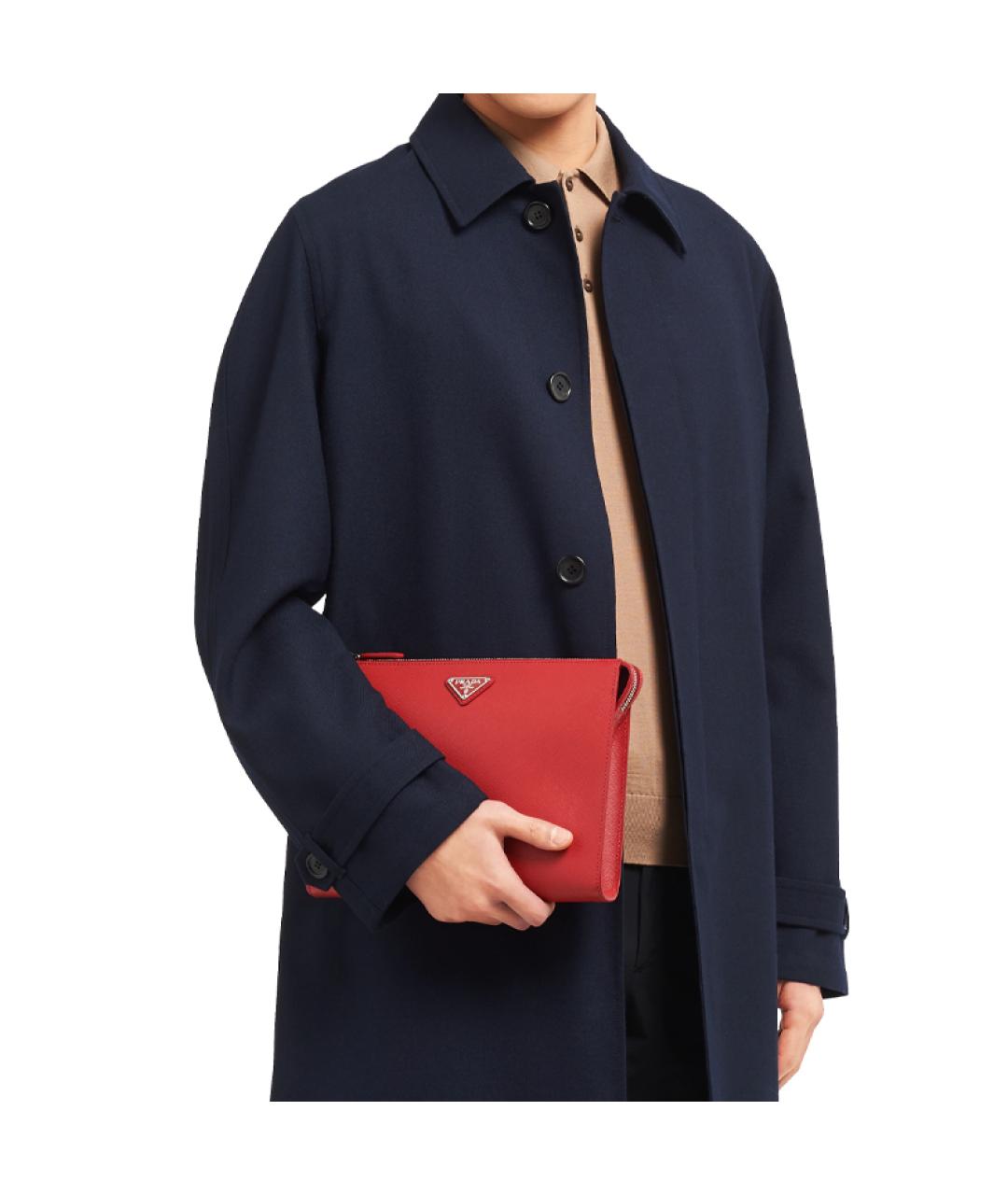 PRADA Красная кожаная папка для документов, фото 5