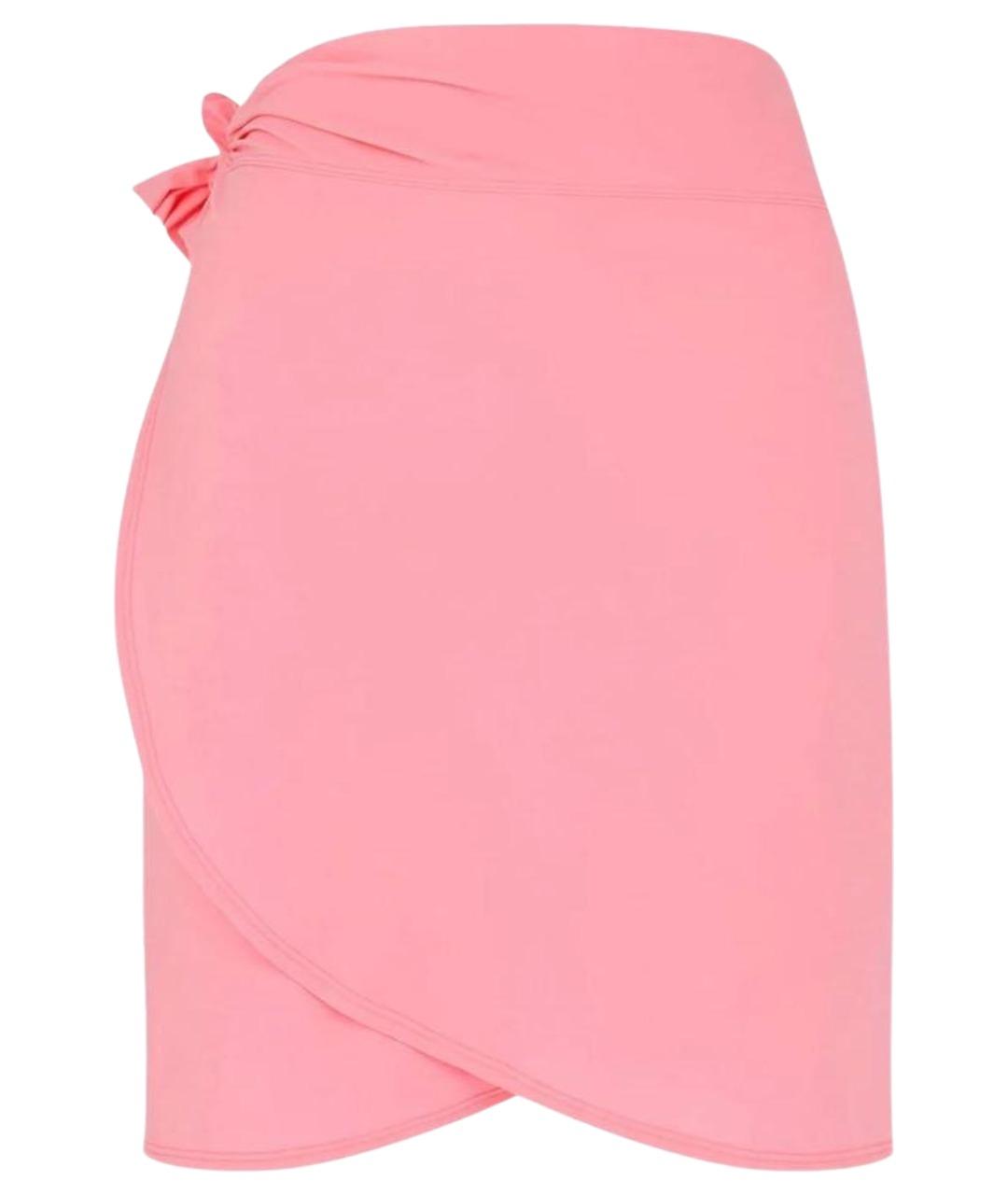 HUNZA G Розовая юбка мини, фото 1