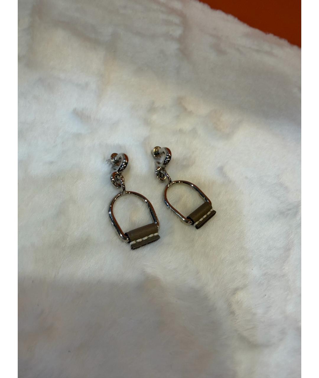 HERMES Серебряные металлические серьги, фото 5