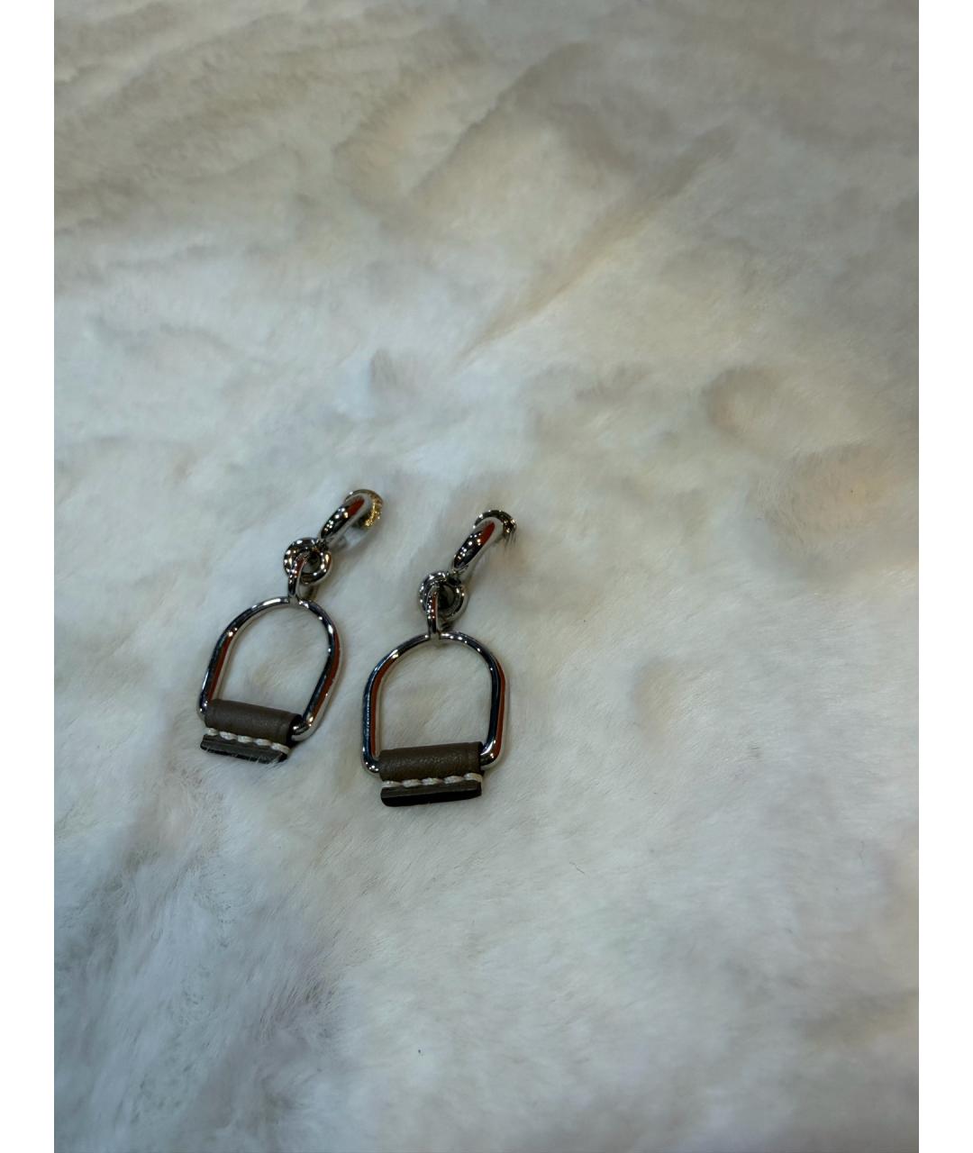 HERMES Серебряные металлические серьги, фото 3