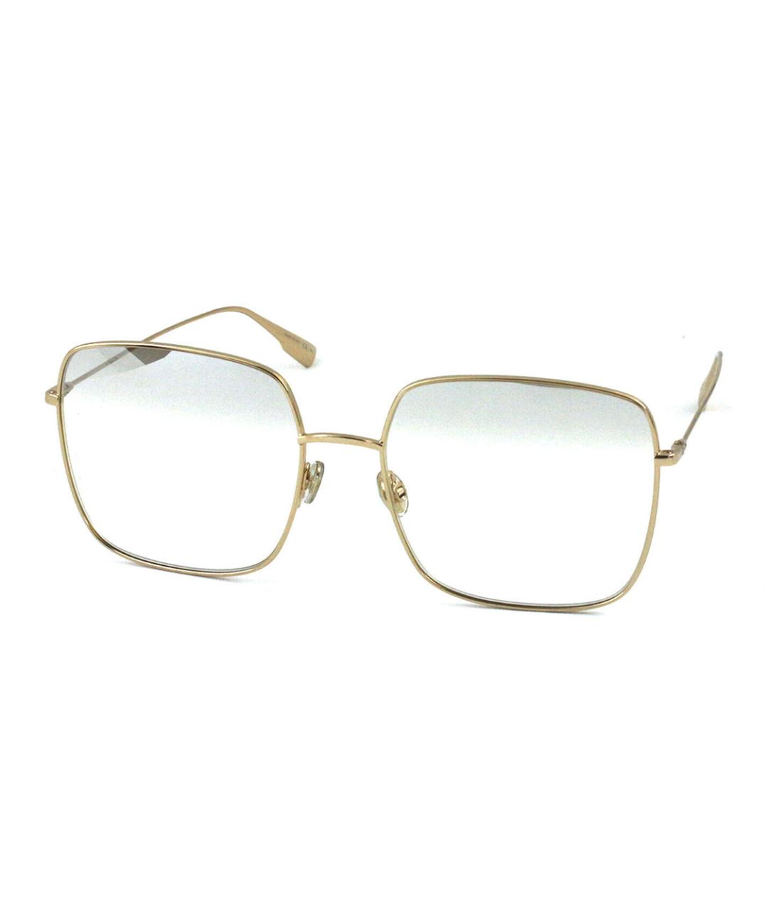 CHRISTIAN DIOR Золотые металлические солнцезащитные очки, фото 1