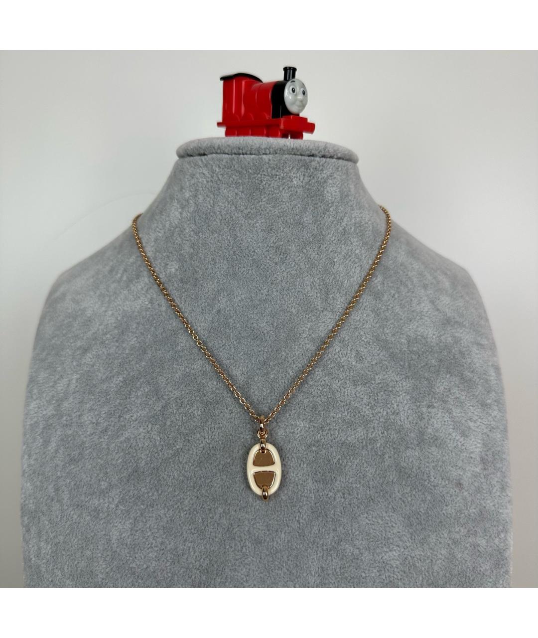 HERMES Золотая металлическая подвеска, фото 10