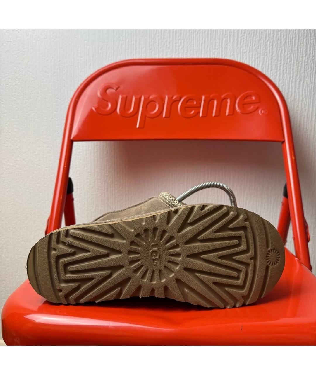 UGG AUSTRALIA Бежевые замшевые сабо, фото 5