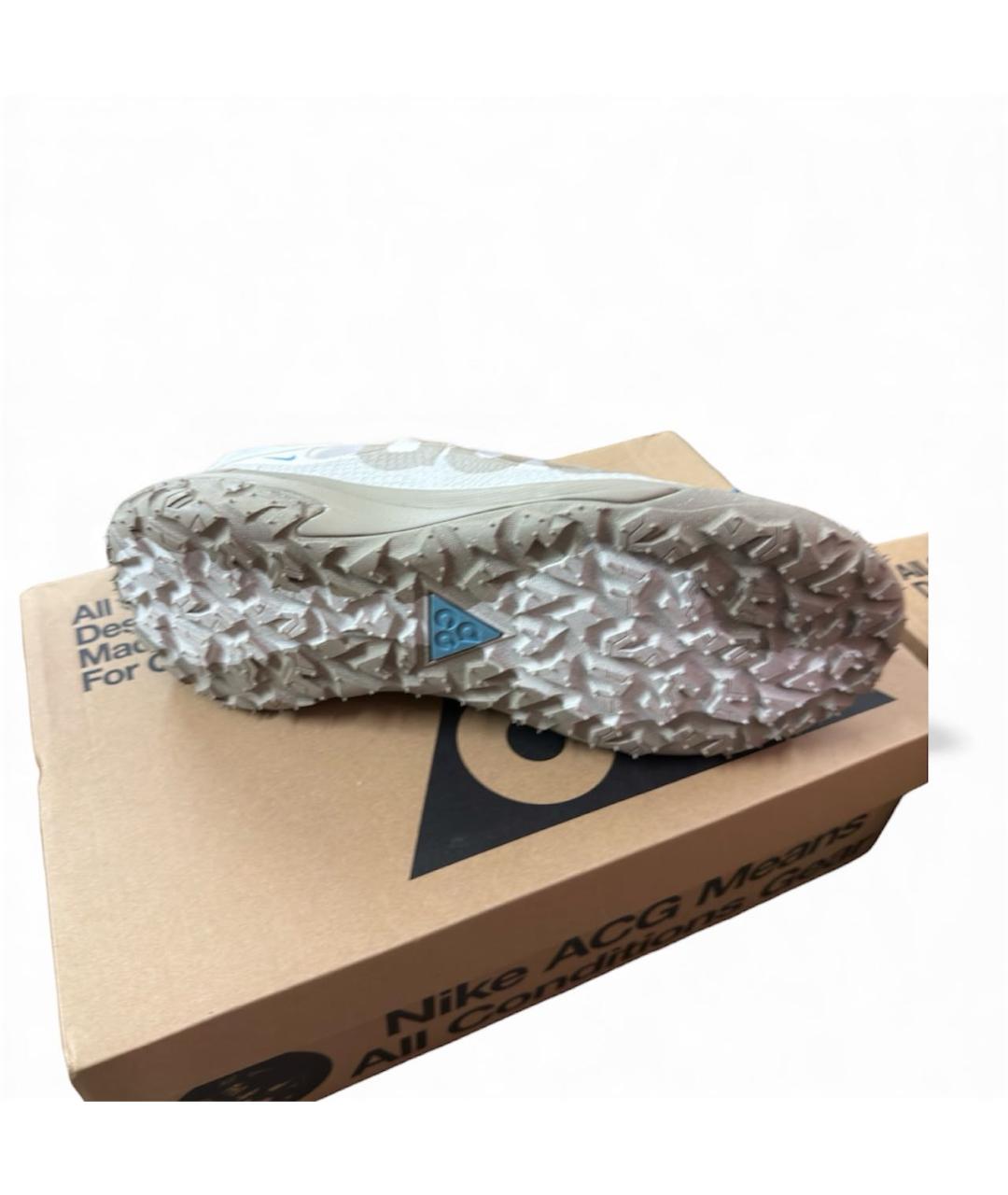 NIKE ACG Бежевые текстильные низкие кроссовки / кеды, фото 3