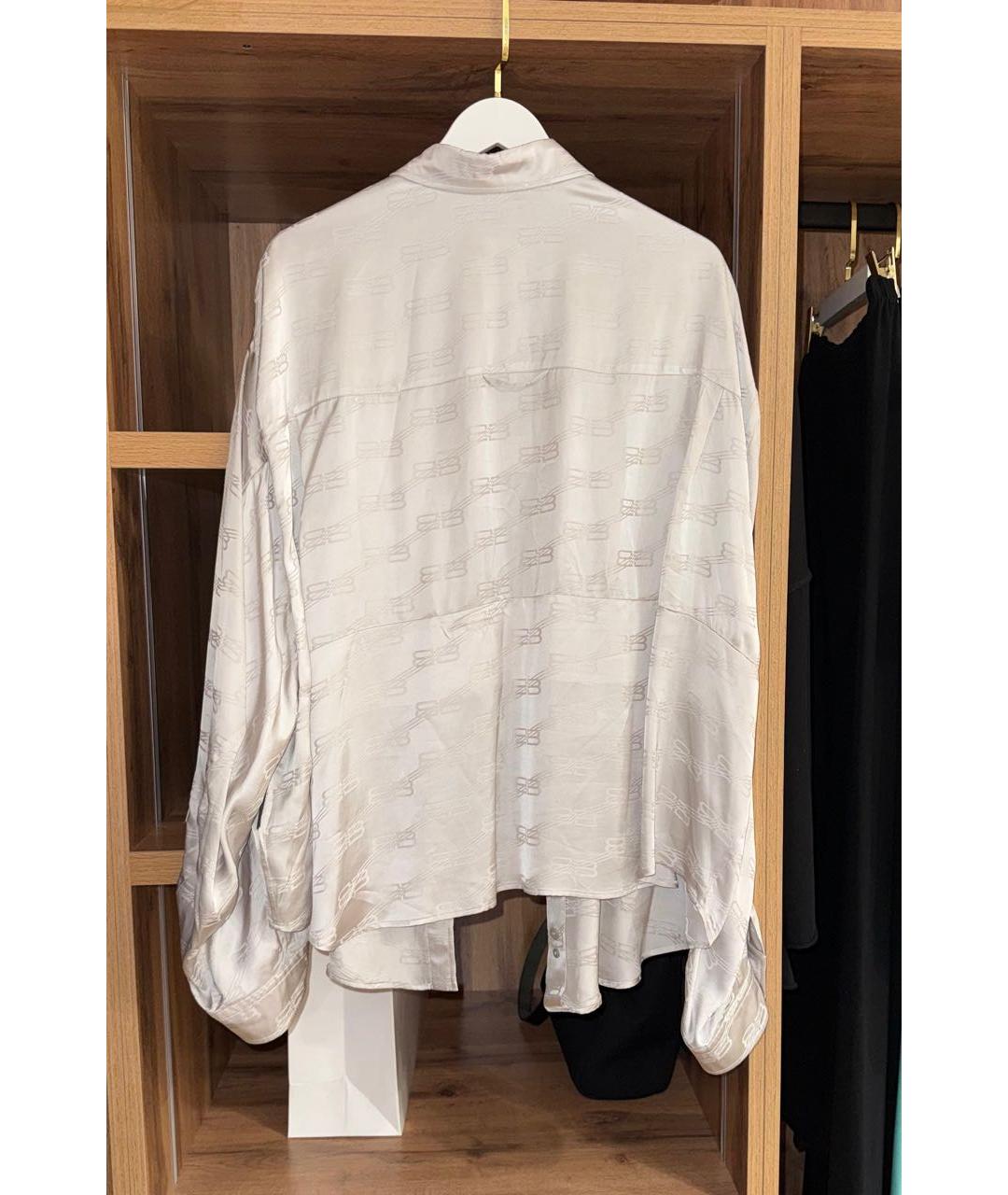 BALENCIAGA Серая вискозная рубашка, фото 2