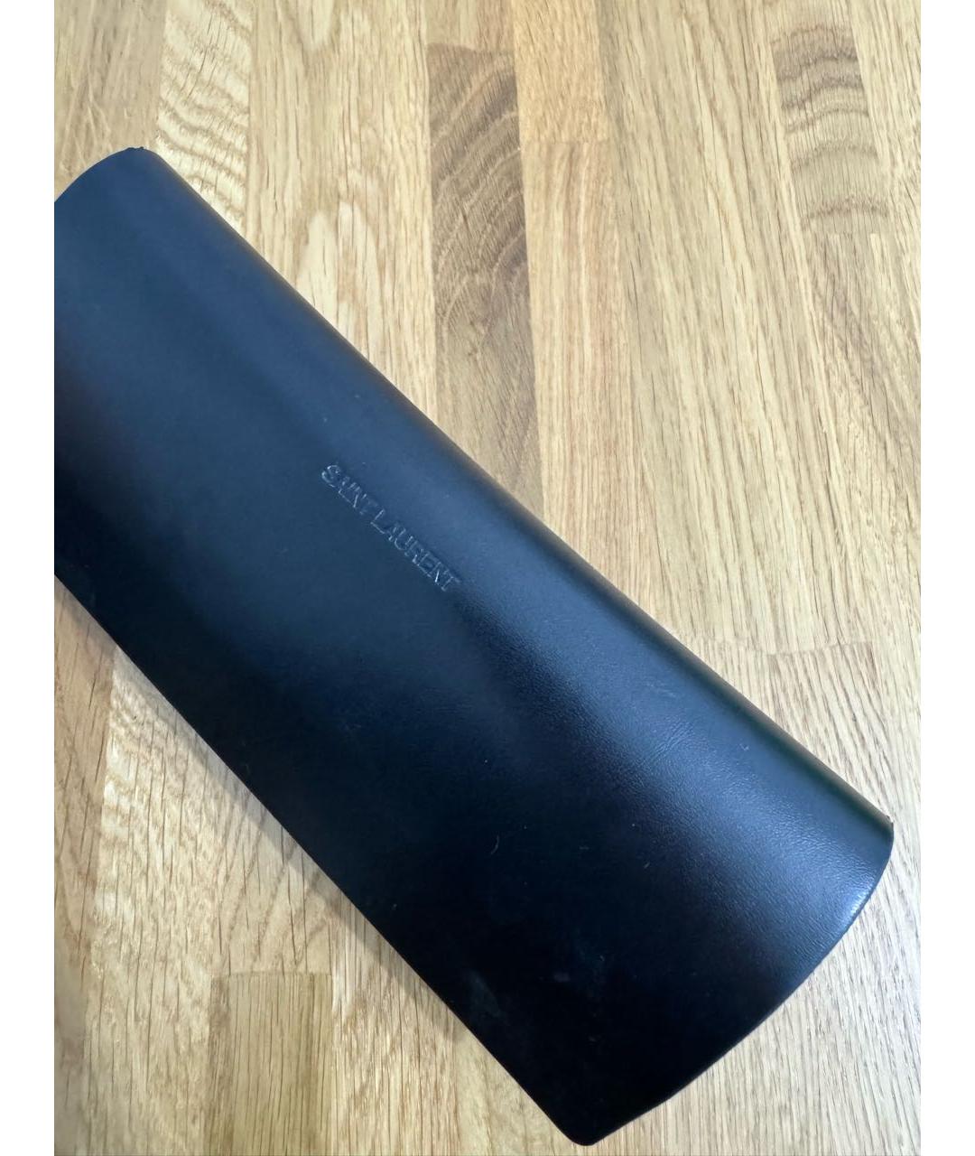 SAINT LAURENT Черные пластиковые солнцезащитные очки, фото 4