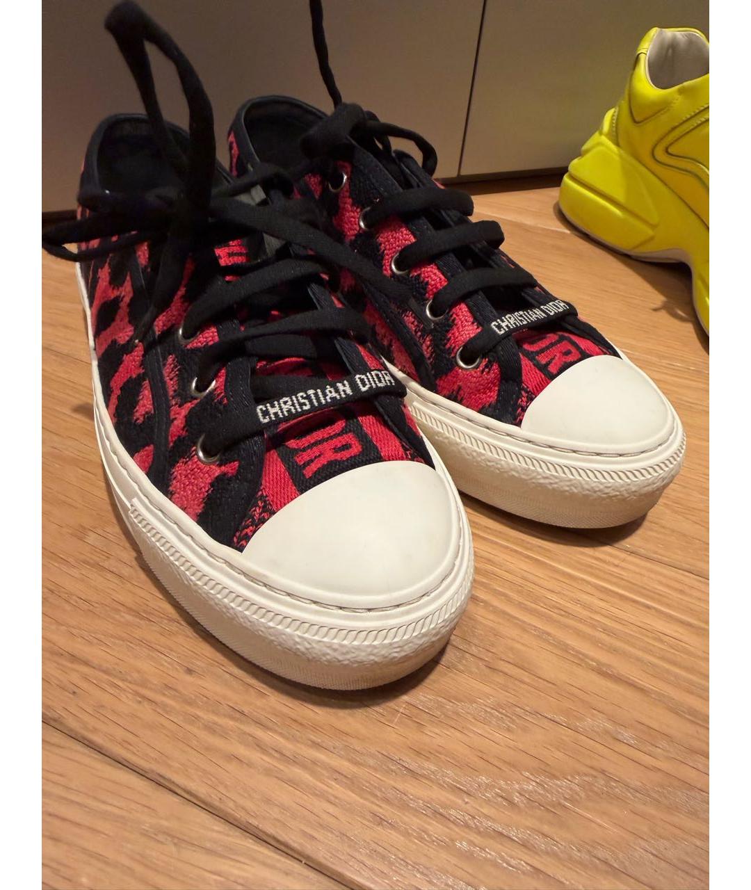 CHRISTIAN DIOR Мульти текстильные кеды, фото 5