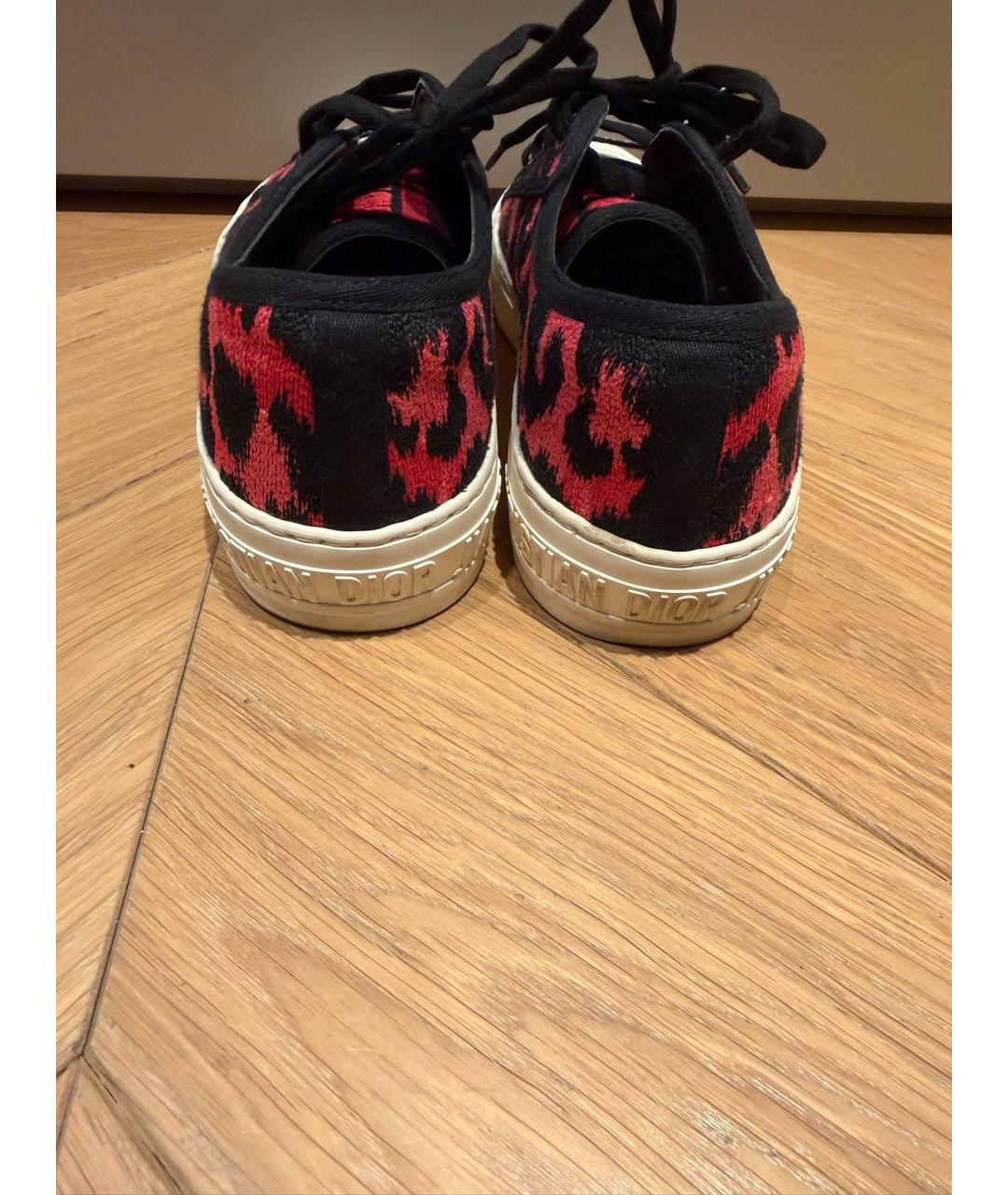 CHRISTIAN DIOR Мульти текстильные кеды, фото 4