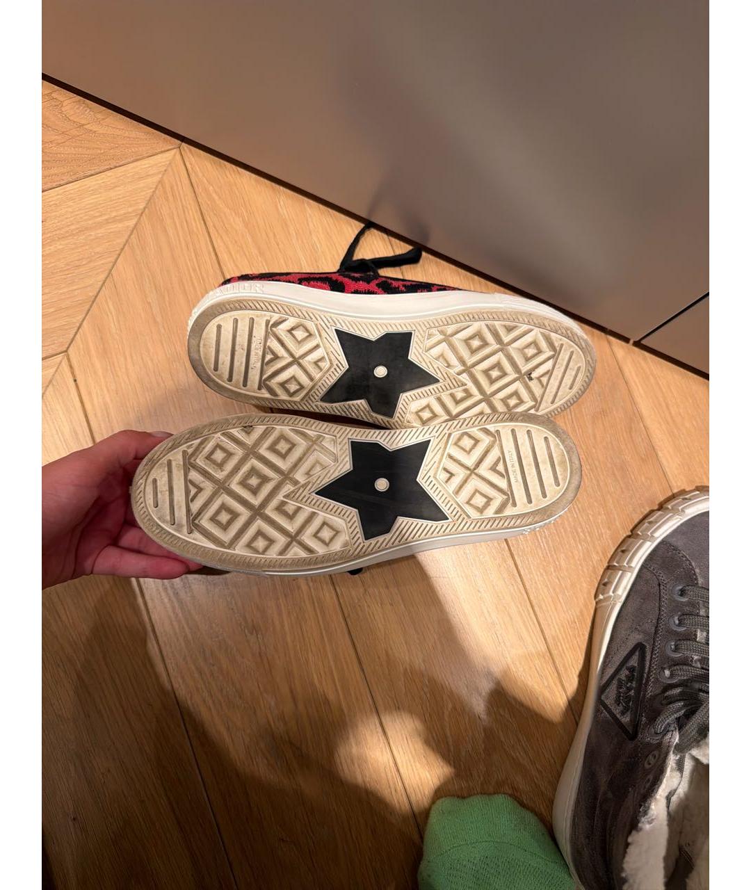 CHRISTIAN DIOR Мульти текстильные кеды, фото 6