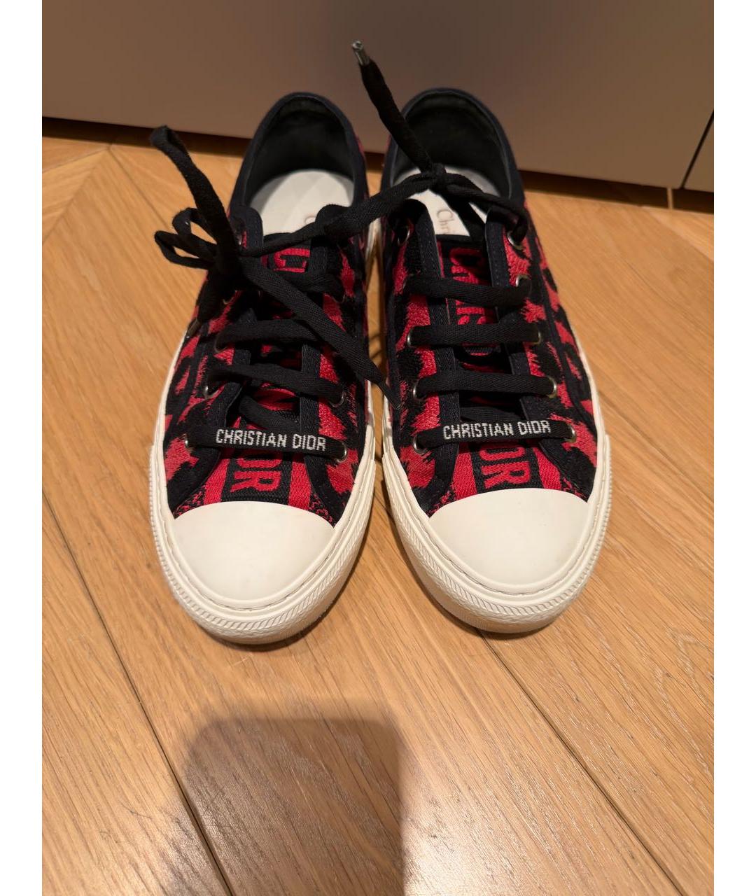 CHRISTIAN DIOR Мульти текстильные кеды, фото 2