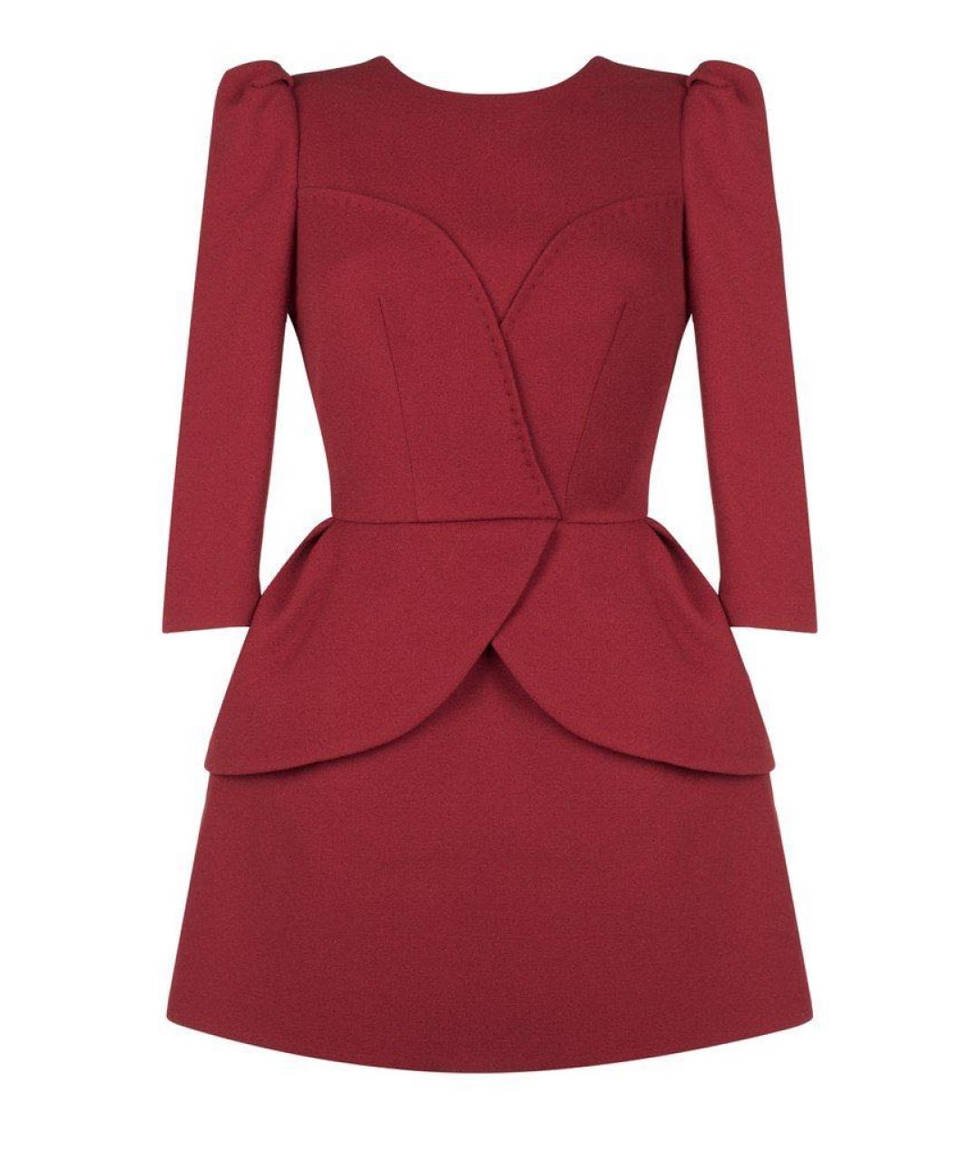 ULYANA SERGEENKO Красное полиэстеровое вечернее платье, фото 1