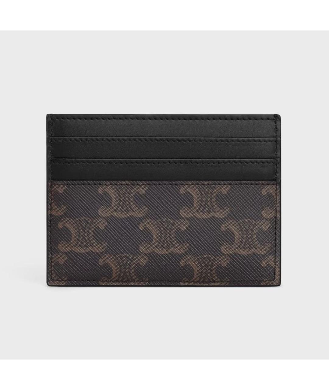 CELINE Черный кожаный кардхолдер, фото 3