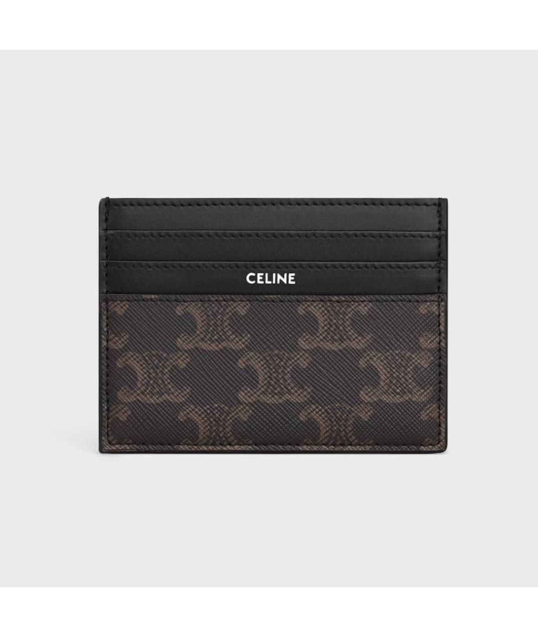 CELINE Черный кожаный кардхолдер, фото 5