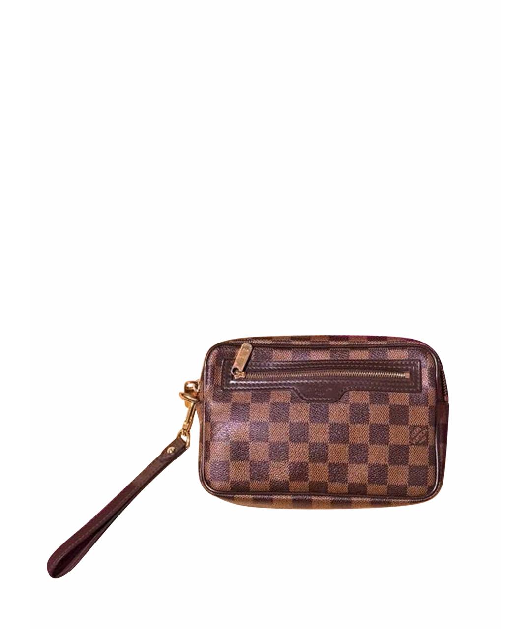 LOUIS VUITTON Коричневая барсетка, фото 1