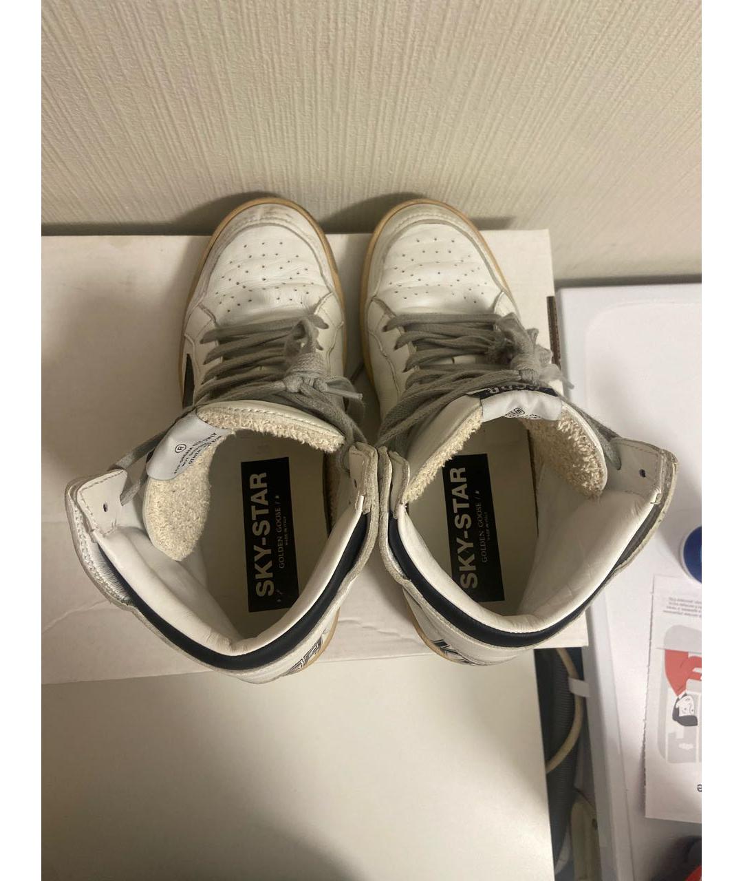 GOLDEN GOOSE DELUXE BRAND Белые кожаные кеды, фото 3