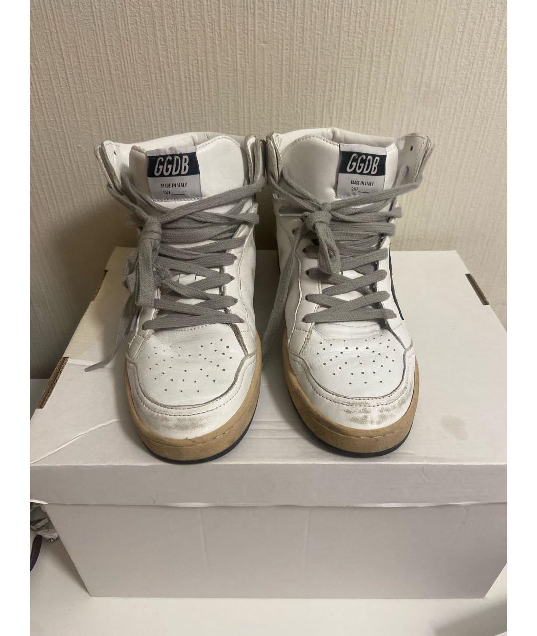 GOLDEN GOOSE DELUXE BRAND Белые кожаные кеды, фото 2