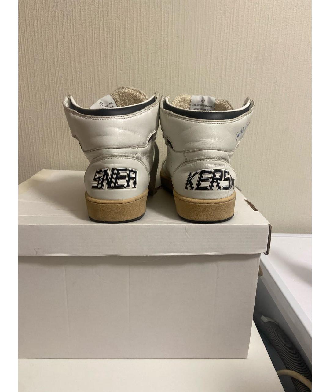 GOLDEN GOOSE DELUXE BRAND Белые кожаные кеды, фото 4