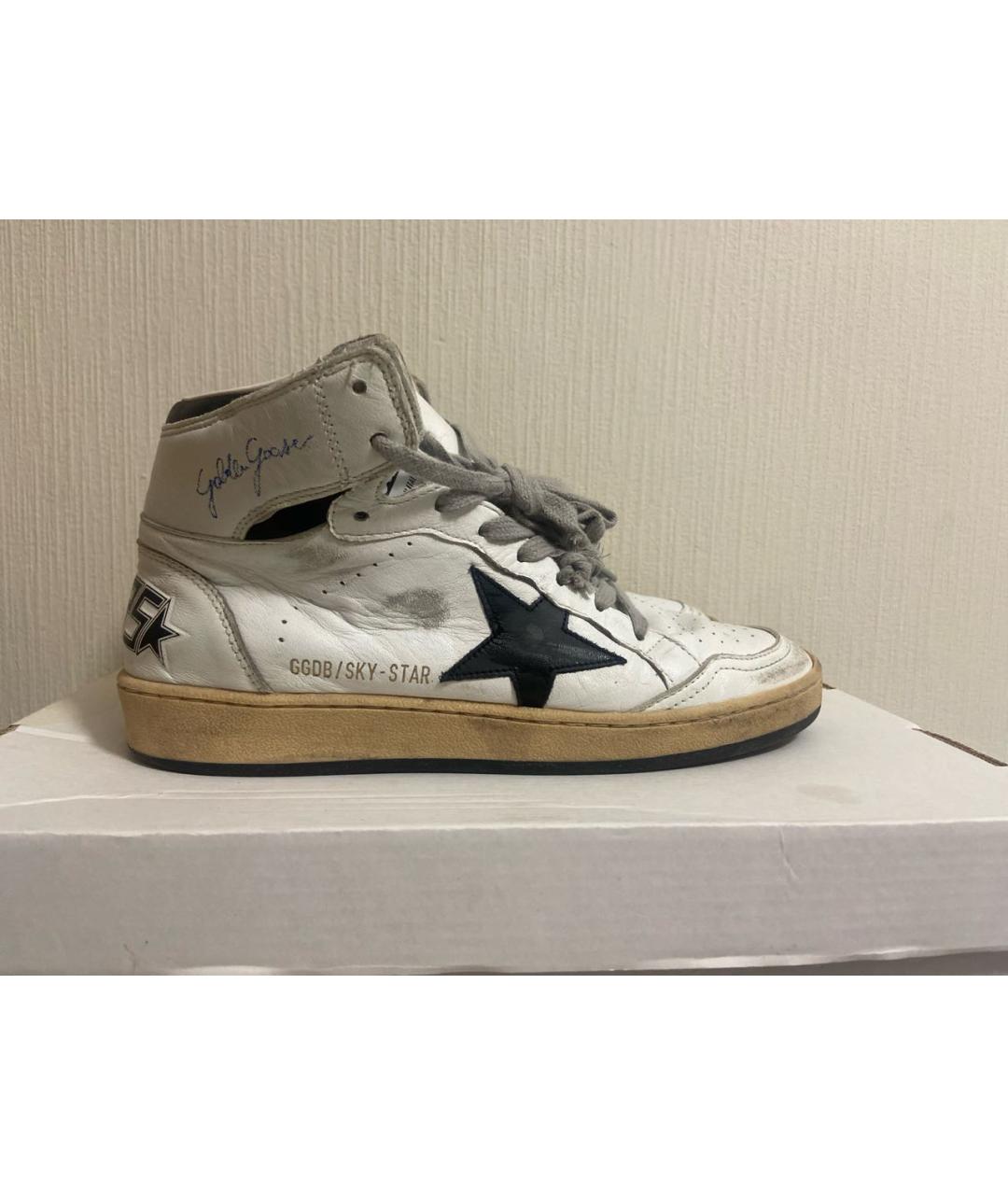 GOLDEN GOOSE DELUXE BRAND Белые кожаные кеды, фото 6