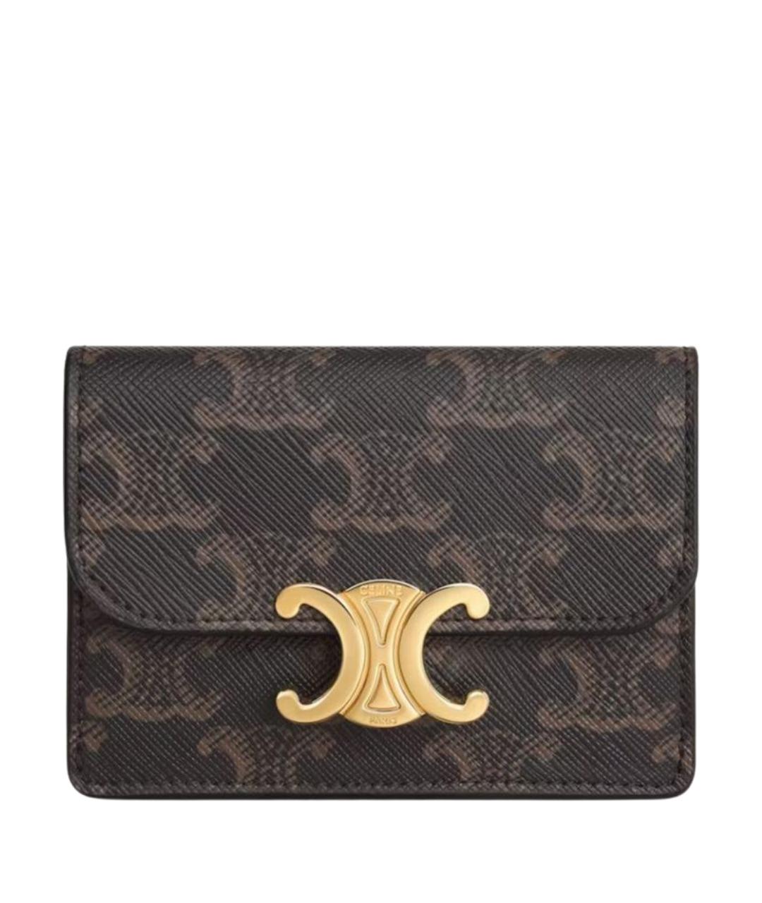 CELINE Коричневый кардхолдер, фото 1