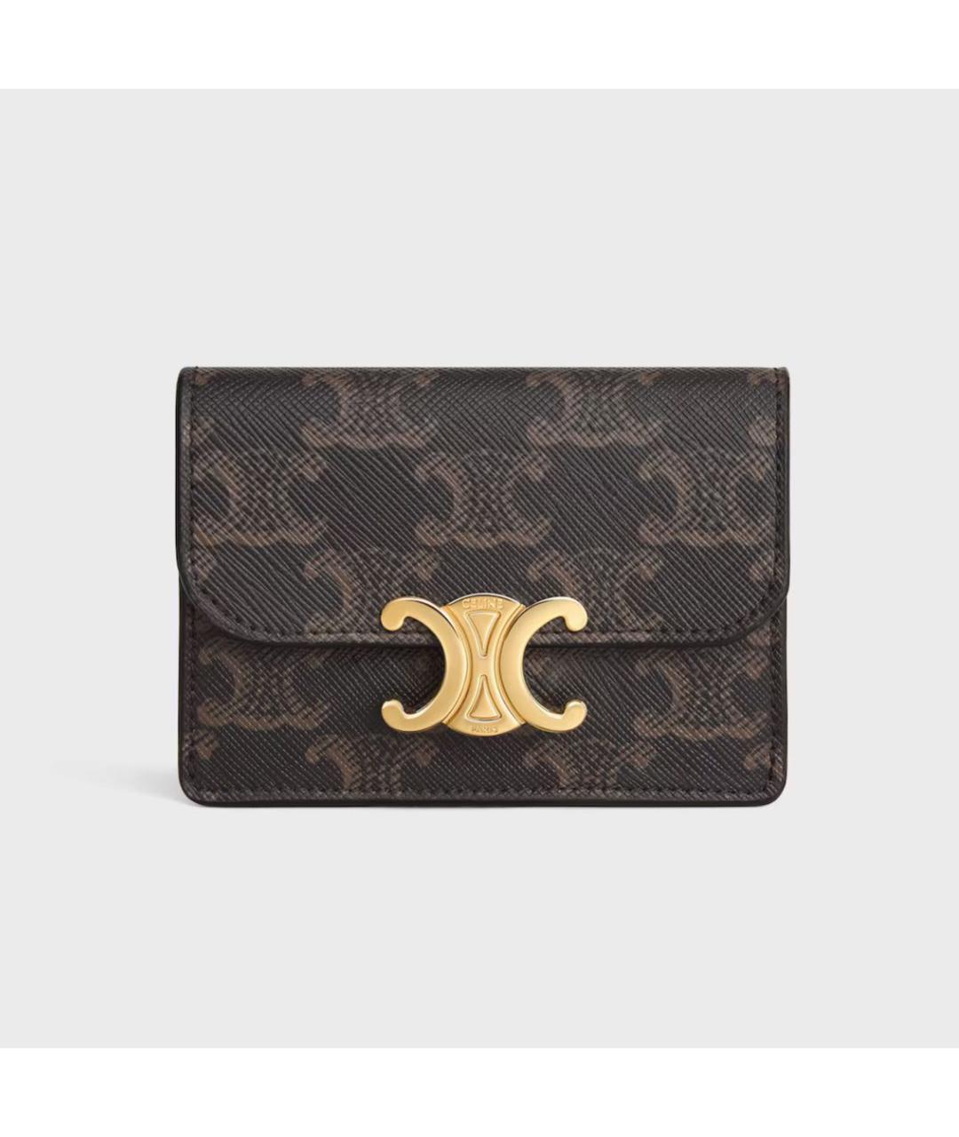 CELINE Коричневый кардхолдер, фото 4