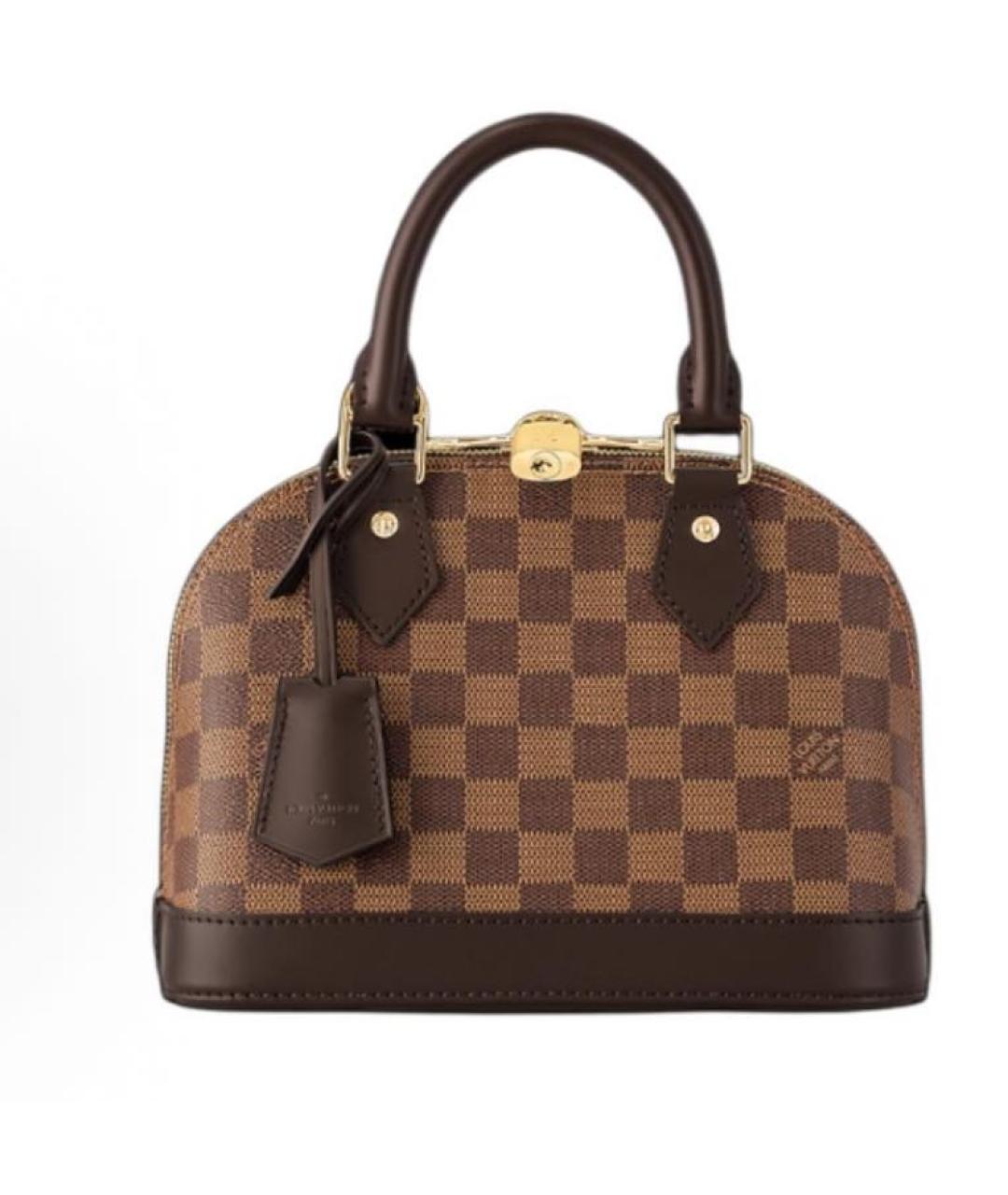 LOUIS VUITTON Коричневая сумка с короткими ручками, фото 5