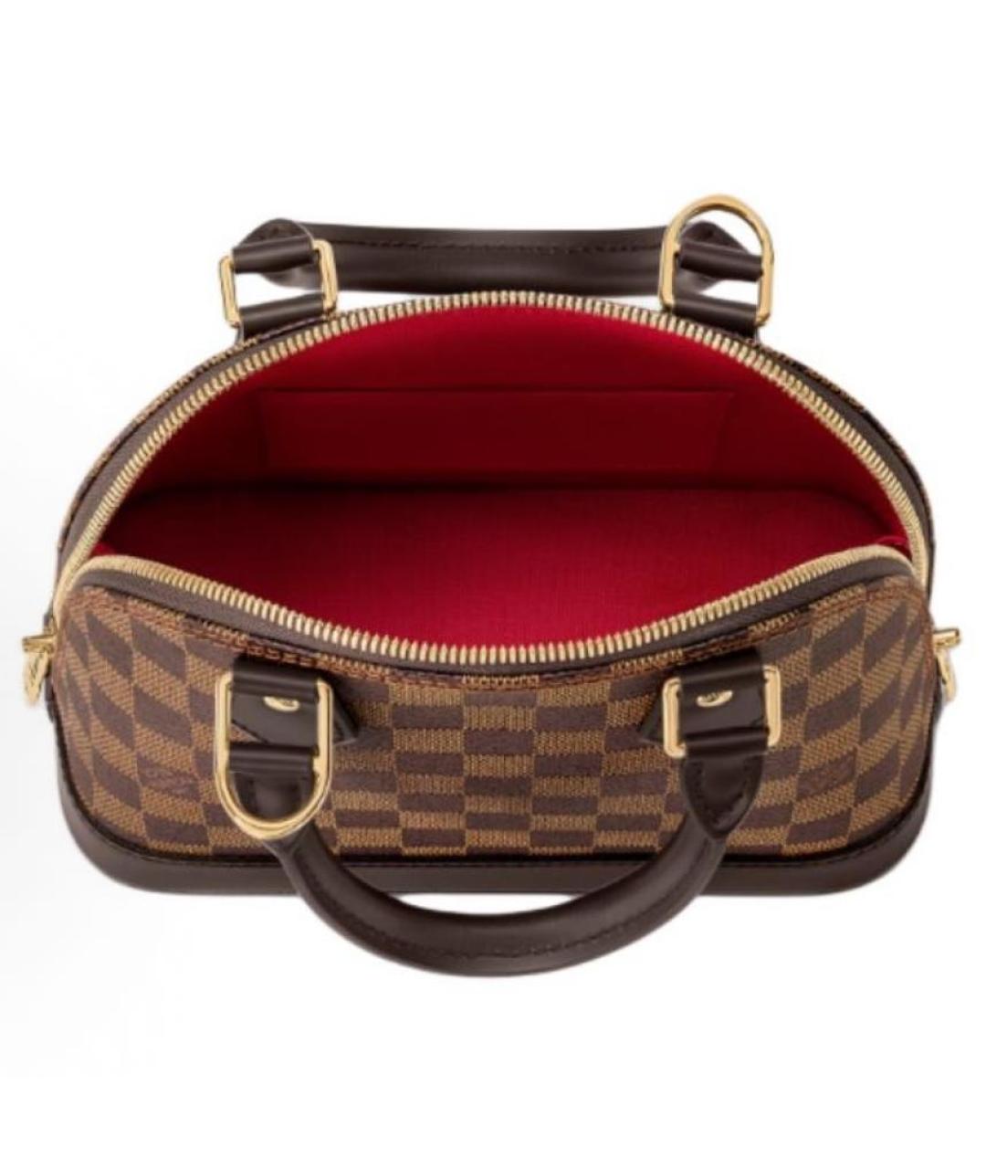 LOUIS VUITTON Коричневая сумка с короткими ручками, фото 3